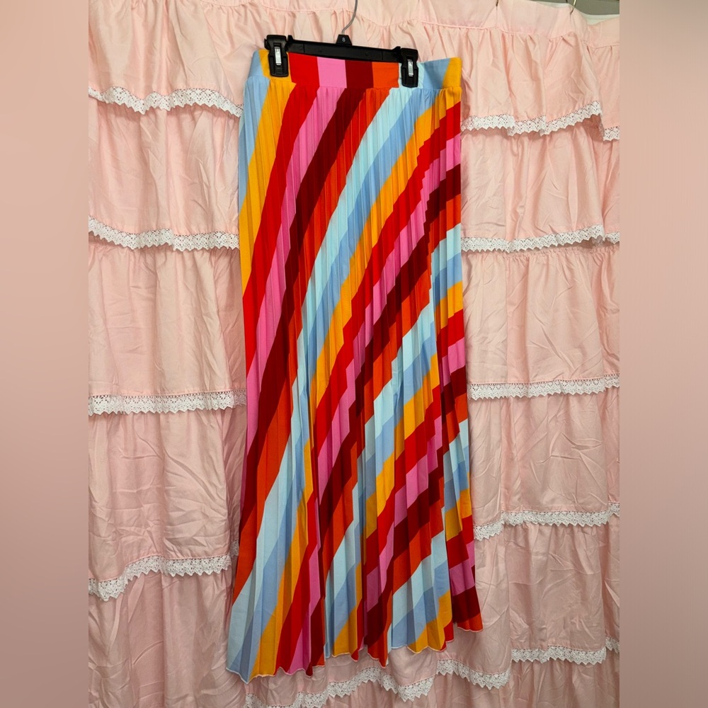 SHEIN Colorful Striped Maxi Skirt